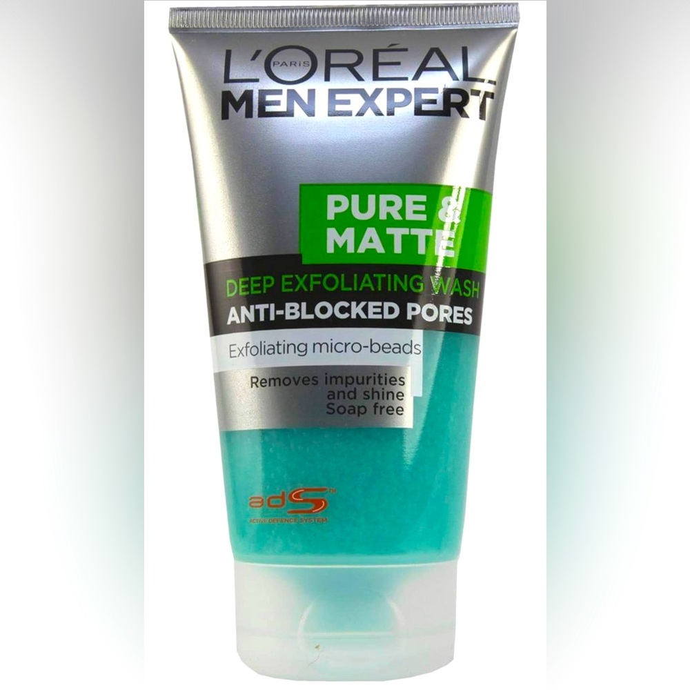 L’Oréal Men Expert Pure & Matte Deep Exfoliating Wash, Discontinu…